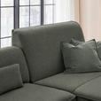 ECKSOFA  in Flachgewebe Dunkelgrün  285/190 cm  - Dunkelgrün/Schwarz, Design, Textil/Metall (285/190cm) - Johann Jakob