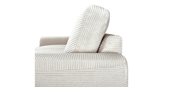 ECKSOFA Naturfarben Cord Rückenkissen, Bettkasten, Schlaffunktion, Rücken echt, Liegefläche im Originalstoff  - Schwarz/Naturfarben, KONVENTIONELL, Textil/Metall (240/150cm) - Carryhome