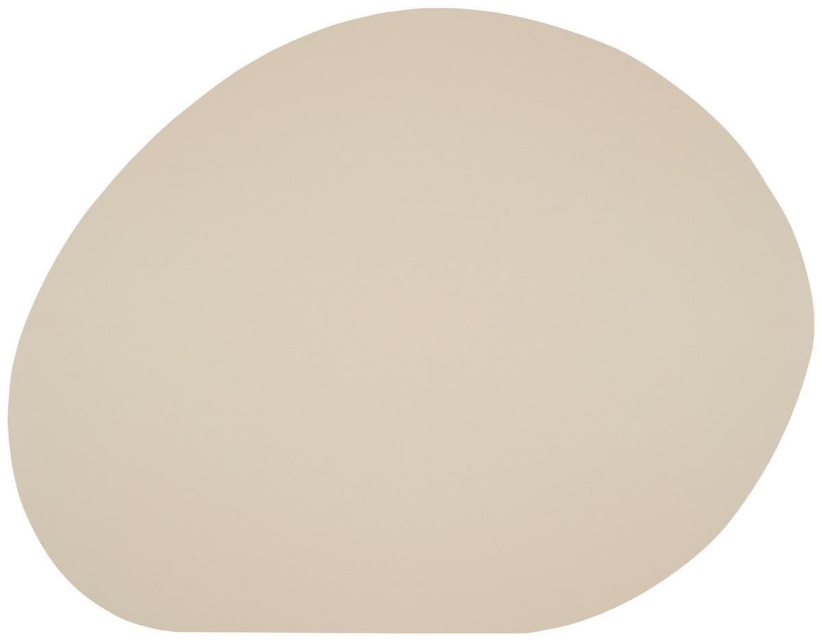 PRESTIERANIE, polyvinylchlorid (PVC),  - béžová, Basics, textil (45/35/0,18cm) - Ambia Home