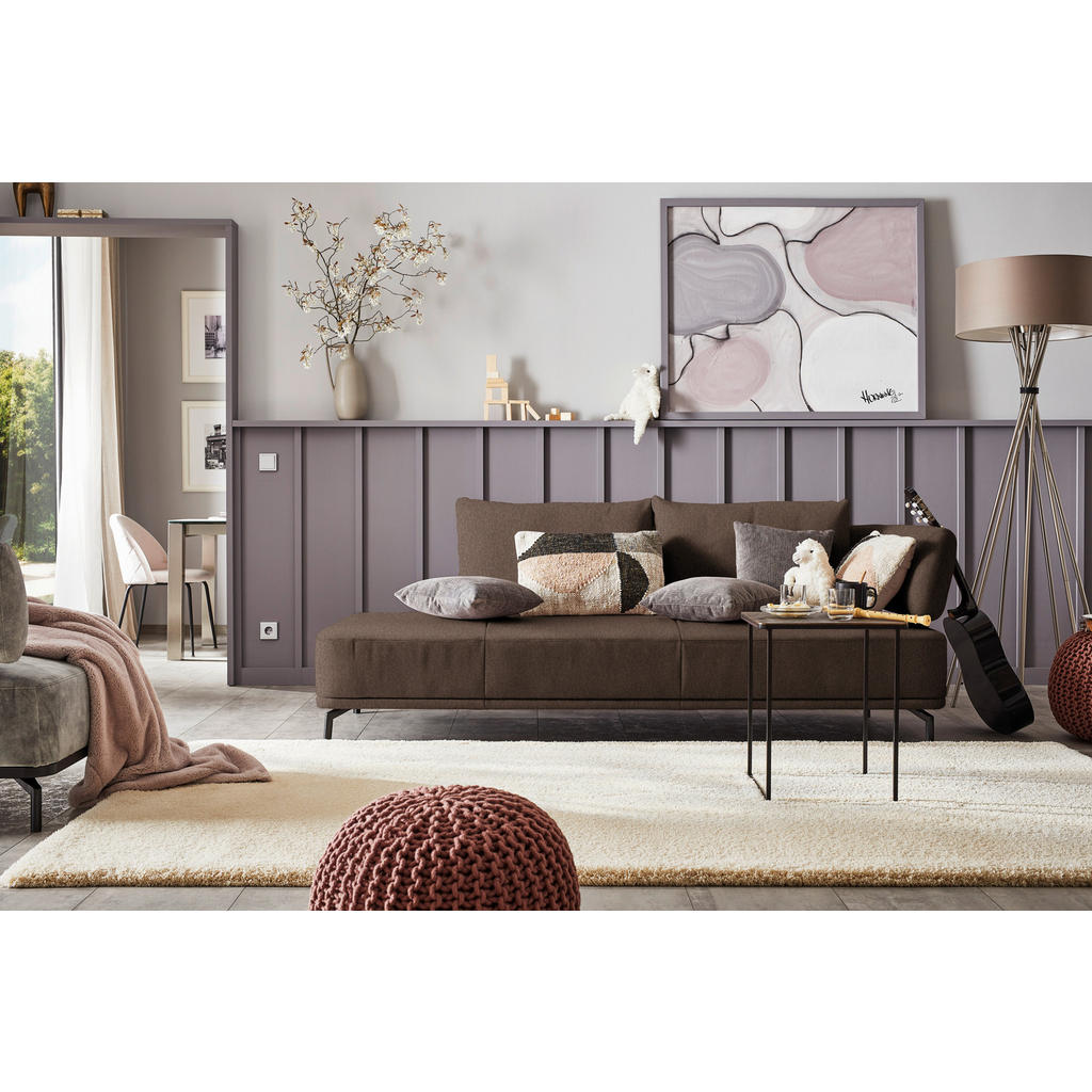 Thumbnail - Dieter Knoll Récamiere Palio, Braun, Textil, 227x89x101 cm, Goldenes M, Fußauswahl, Lederauswahl, Stoffauswahl, Hocker e...