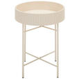 BEISTELLTISCH Greige rund  - Greige, Trend, Holzwerkstoff/Metall (39/46/39cm) - Xora