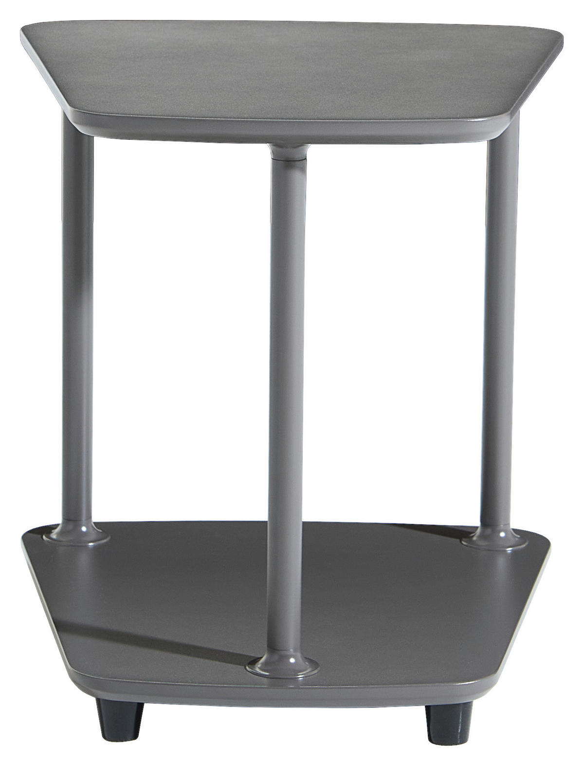 BEISTELLTISCH in Metall, Holzwerkstoff 38/28/41 cm  - Graubraun, Basics, Holzwerkstoff/Metall (38/28/41cm) - Xora