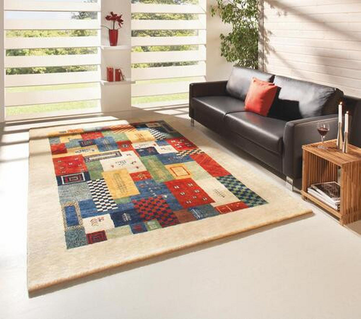 ORIENTALISK MATTA 100/150 cm Chrysopras Natur  - multicolor, Lifestyle, textil (100/150cm) - Cazaris