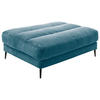 HOCKERBANK 90/83/125 cm Cord Petrol Metall  - Petrol/Schwarz, Design, Textil/Metall (90/83/125cm) - Dieter Knoll