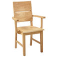 ARMLEHNSTUHL  in  - Eichefarben, KONVENTIONELL, Holz (59,5/95/58cm) - Linea Natura