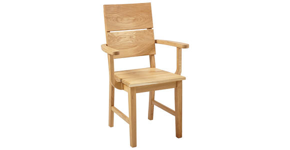 ARMLEHNSTUHL  in  - Eichefarben, KONVENTIONELL, Holz (59,5/95/58cm) - Linea Natura