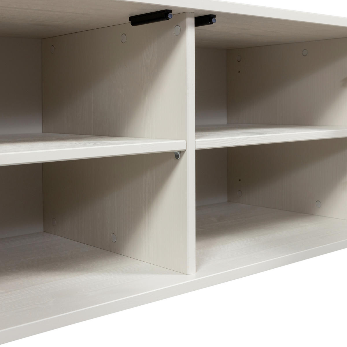 LOWBOARD Gravure 100/56/44 cm   - Schwarz/Grau, Design, Holz/Metall (100/56/44cm) - Livetastic