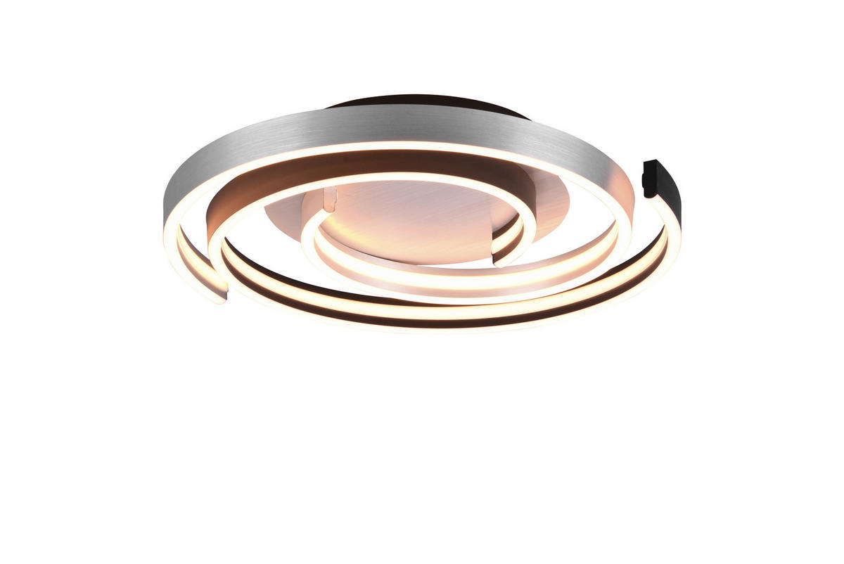 LED-DECKENLEUCHTE  50/9 cm    - Schwarz/Alufarben, Design, Metall (50/9cm) - Trio Leuchten