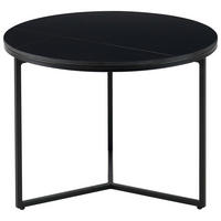BEISTELLTISCH in Metall, Keramik 60/60/45 cm  - Schwarz, Design, Keramik/Metall (60/60/45cm) - Livetastic