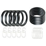 RINGESET  - Schwarz, Basics, Metall (2cm) - Homeware