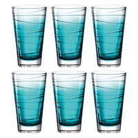 GLÄSERSET Vario 6-teilig  - Türkis, KONVENTIONELL, Glas (280ml) - Leonardo