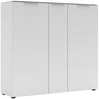 OMARA ZA ČEVLJE bela - barve kroma/črna, Moderno, kovina/leseni material (136/125/41cm) - Voleo