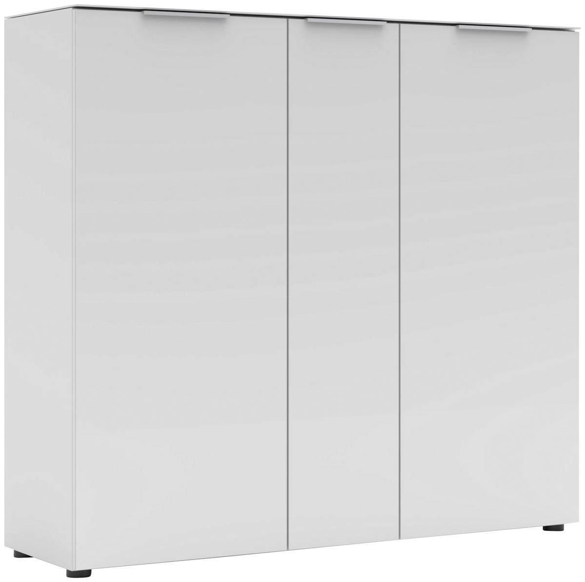 OMARA ZA ČEVLJE bela - barve kroma/črna, Moderno, kovina/leseni material (136/125/41cm) - Voleo