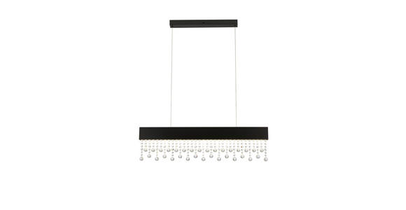 LED-HÄNGELEUCHTE 100/7/120 cm  - Transparent, Design, Glas/Metall (100/7/120cm) - Novel