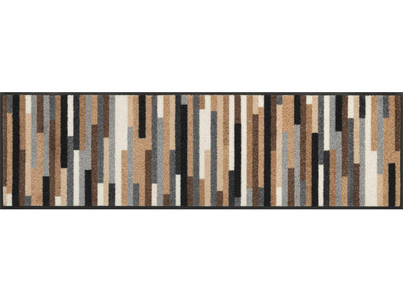 DVEŘNÍ ROHOŽKA, 35/120 cm, hnědá, šedá, béžová - šedá/hnědá, Konvenční, textil/plast (35/120cm) - Esposa