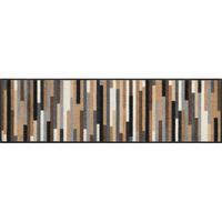 FUßMATTE 35/120 cm Mikado Stripes  - Beige/Braun, KONVENTIONELL, Kunststoff/Textil (35/120cm) - wash+dry