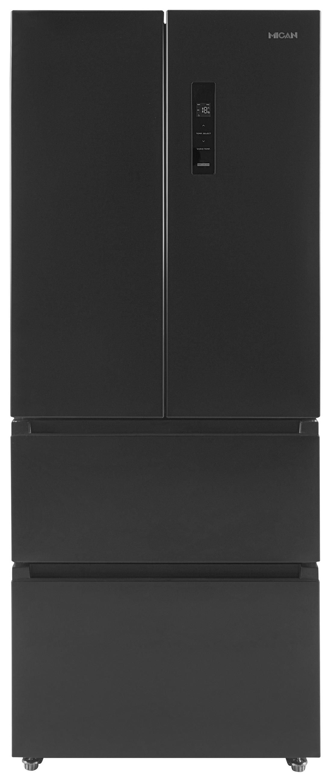 KÜHL-GEFRIER-KOMBINATION SKMFDFDDID  - Schwarz, Basics, Glas/Kunststoff (68,6/178/70,3cm) - Mican