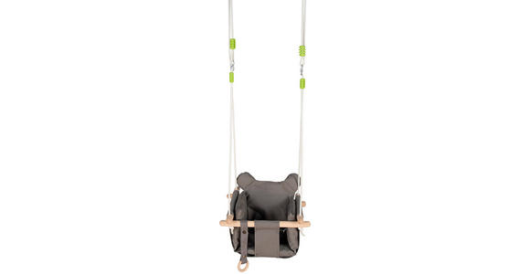 BABYSCHAUKEL SWING - Grau, Trend, Holz/Kunststoff (40/40/25cm) - My Baby Lou