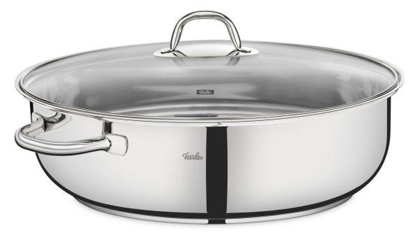BRÄTER  - Klar/Edelstahlfarben, Basics, Glas/Metall (38cm) - Fissler