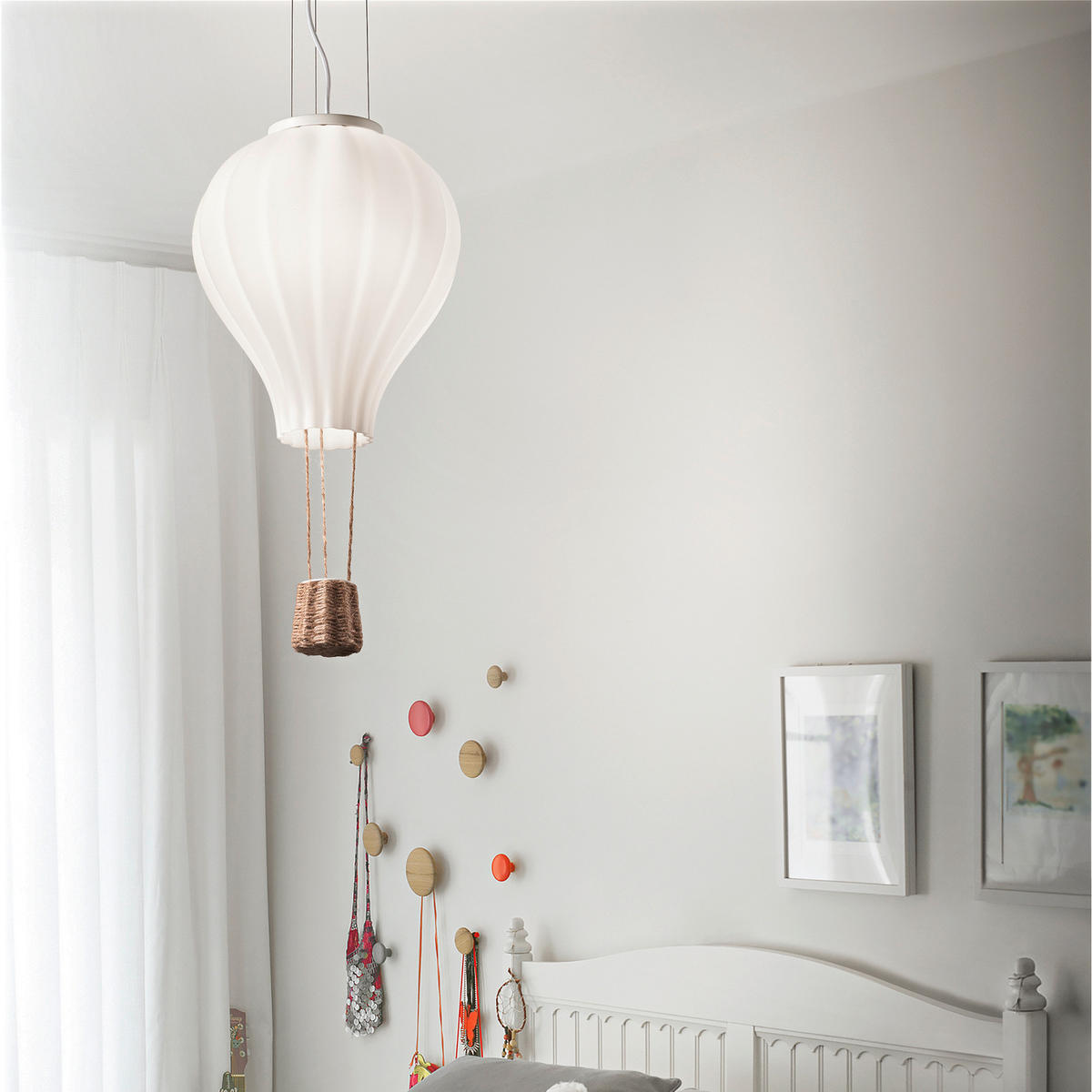 DJEČJA VISEĆA SVJETILJKA  30/78-170 cm      Dream Big SP1  - bijela, Lifestyle, staklo (30/78-170cm)