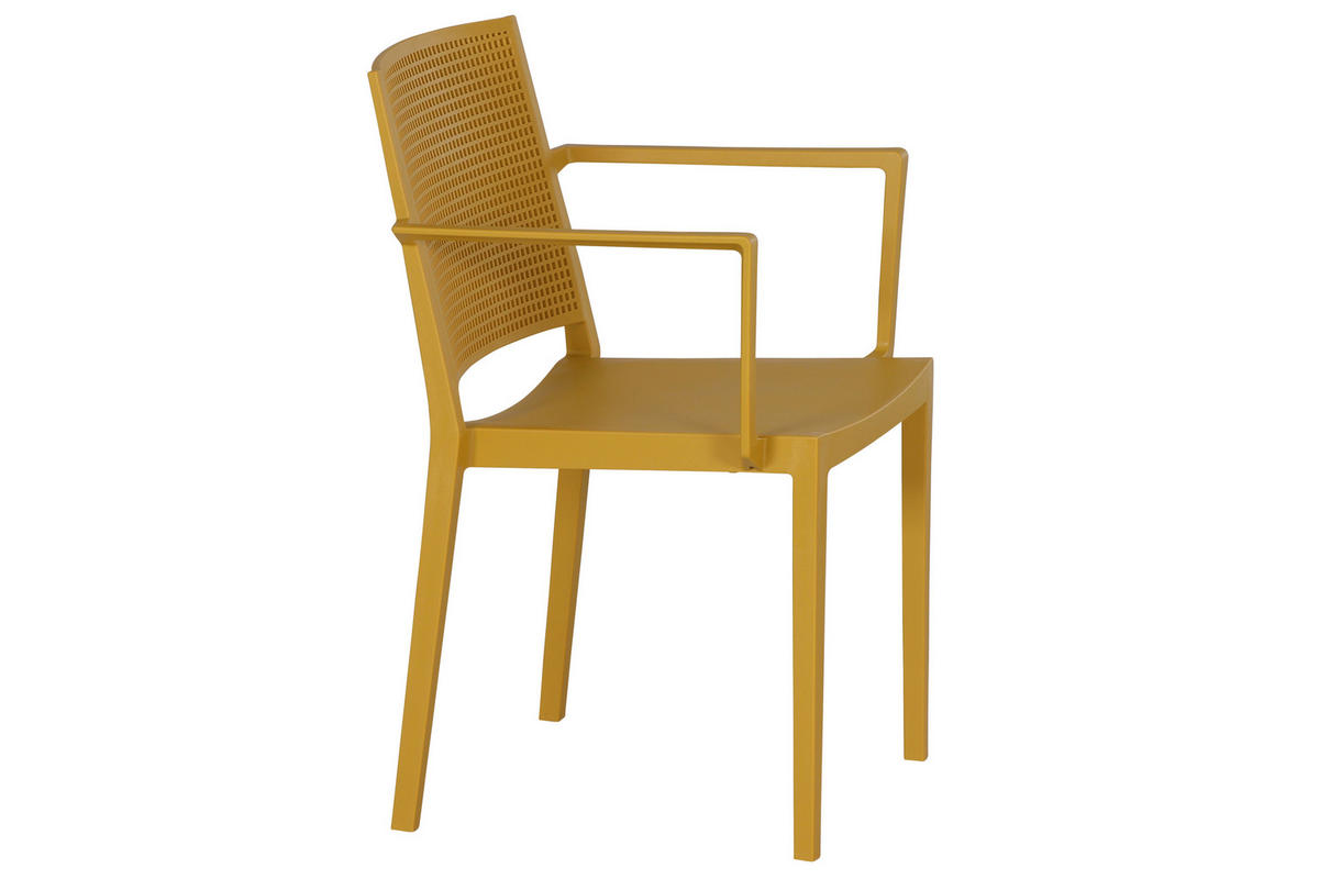 STAPELSTUHL in Kunststoff Gelb  - Gelb, Basics, Kunststoff (46/80/56cm) - Siena Garden