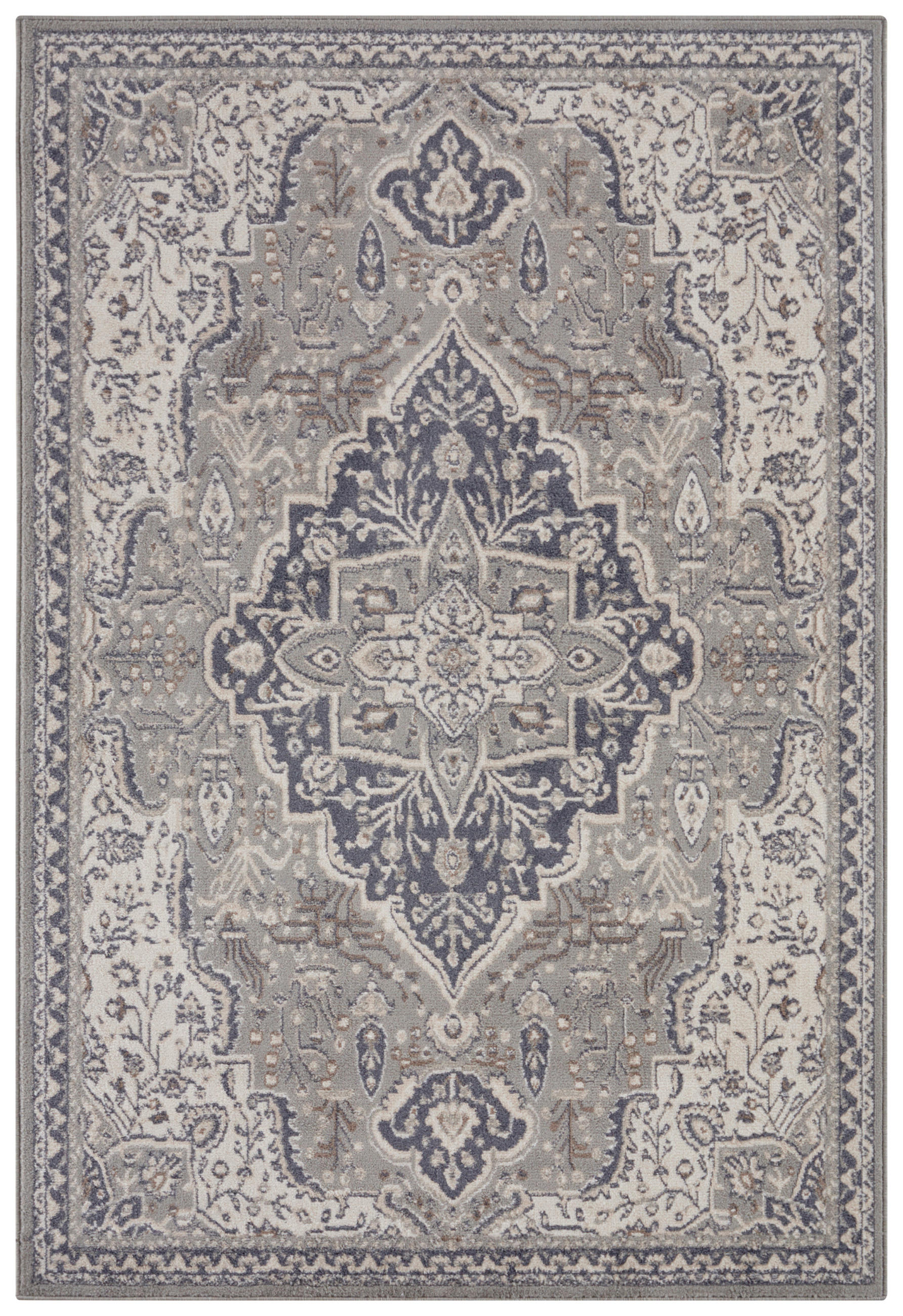 FLACHWEBETEPPICH  Wohnzimmer 200/280 cm Terrain Creme rechteckig  - Creme, Design, Kunststoff/Textil (200/280cm) - Hanse Home