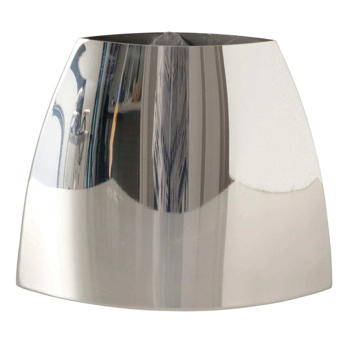 VASE  - Silberfarben, Basics, Metall (18/6/16cm)