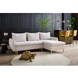 ECKSOFA Perlmutt Chenille  - Buchefarben/Perlmutt, KONVENTIONELL, Holz/Textil (244/163cm) - Carryhome