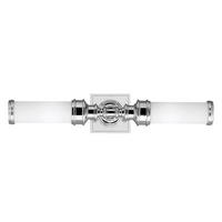 BADEZIMMER-WANDLEUCHTE - Chromfarben, Design, Glas/Metall (55,9/12,7/12.7cm) - Elstead Lighting