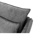 ECKSOFA in Webstoff Anthrazit  - Anthrazit/Schwarz, Design, Textil/Metall (338/165cm) - Hom`in