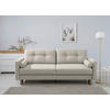 SCHLAFSOFA Noret in Hellgrau  - Buchefarben/Hellgrau, Design, Holz/Textil (222/93/99cm) - MID.YOU
