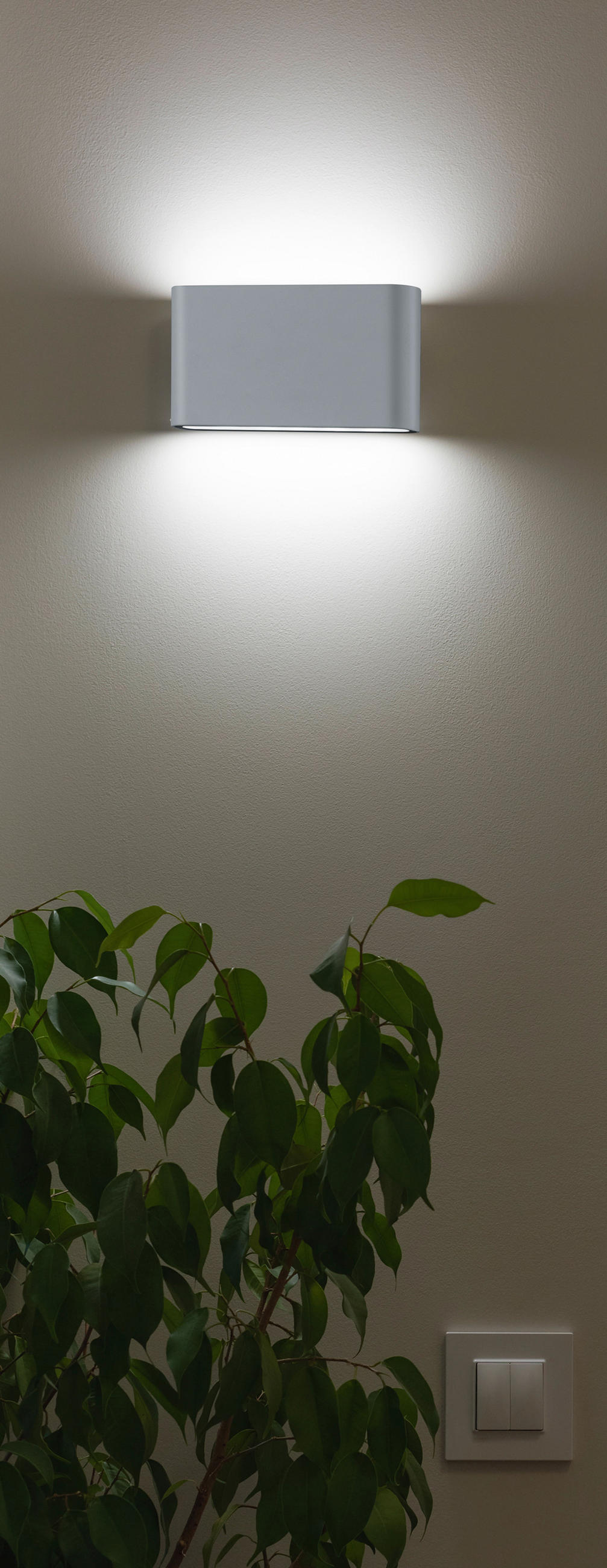 AUSSENWANDLEUCHTE - Titanfarben, Design, Metall (9/17,5/3cm) - Trio Leuchten