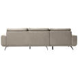 ECKSOFA in Webstoff Beige  - Beige/Schwarz, Design, Textil/Metall (172/320cm) - Valnatura