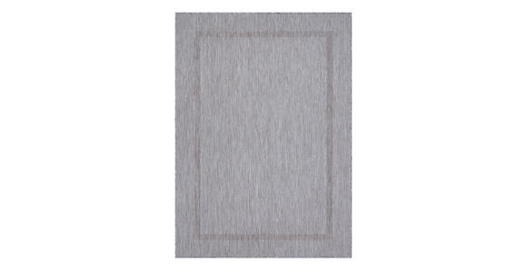 FLACHWEBETEPPICH RELAX - Silberfarben, Basics, Textil (60/100cm) - Novel