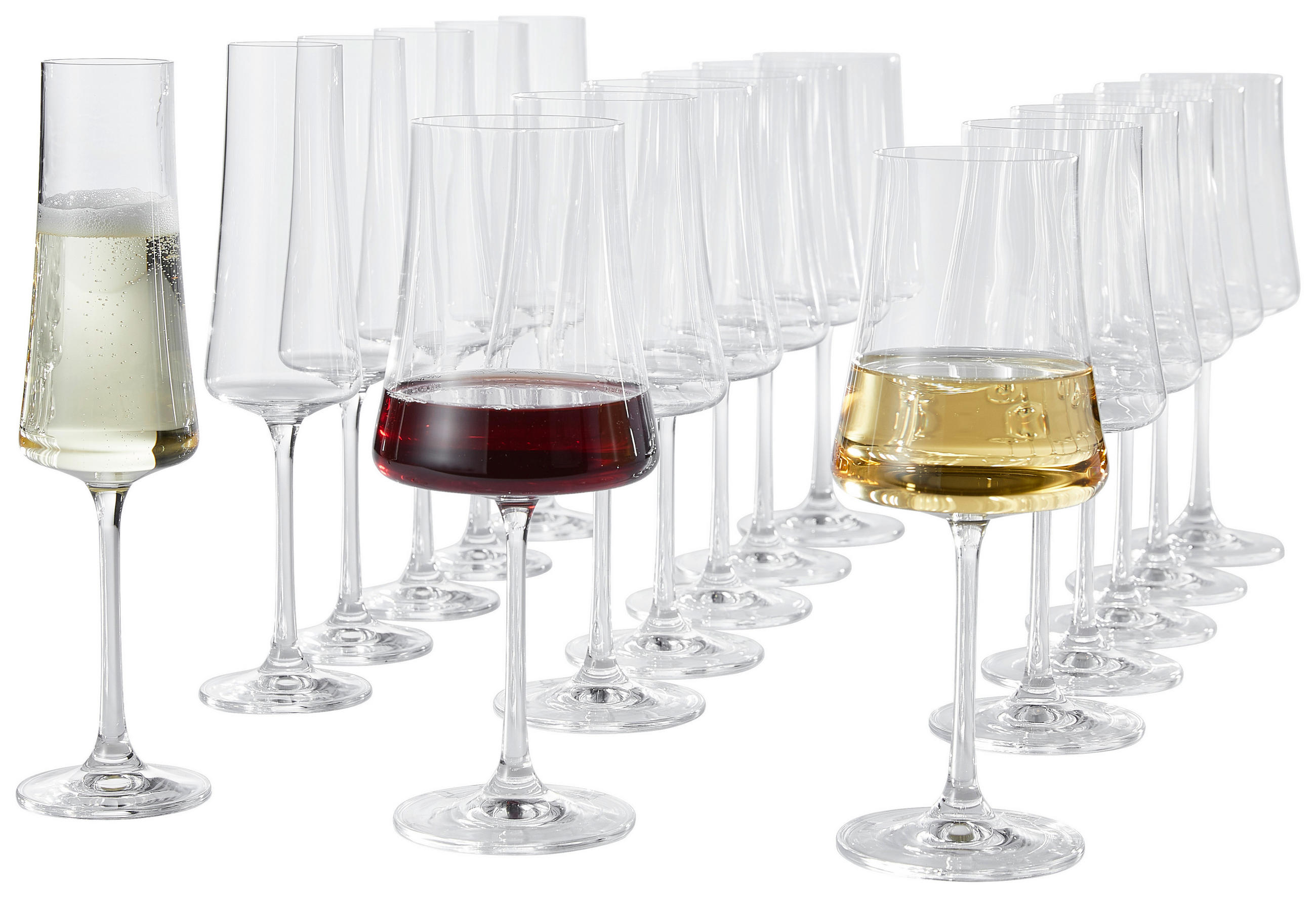 GLÄSERSET Bardolino  18-teilig  - Klar, KONVENTIONELL, Glas - Novel