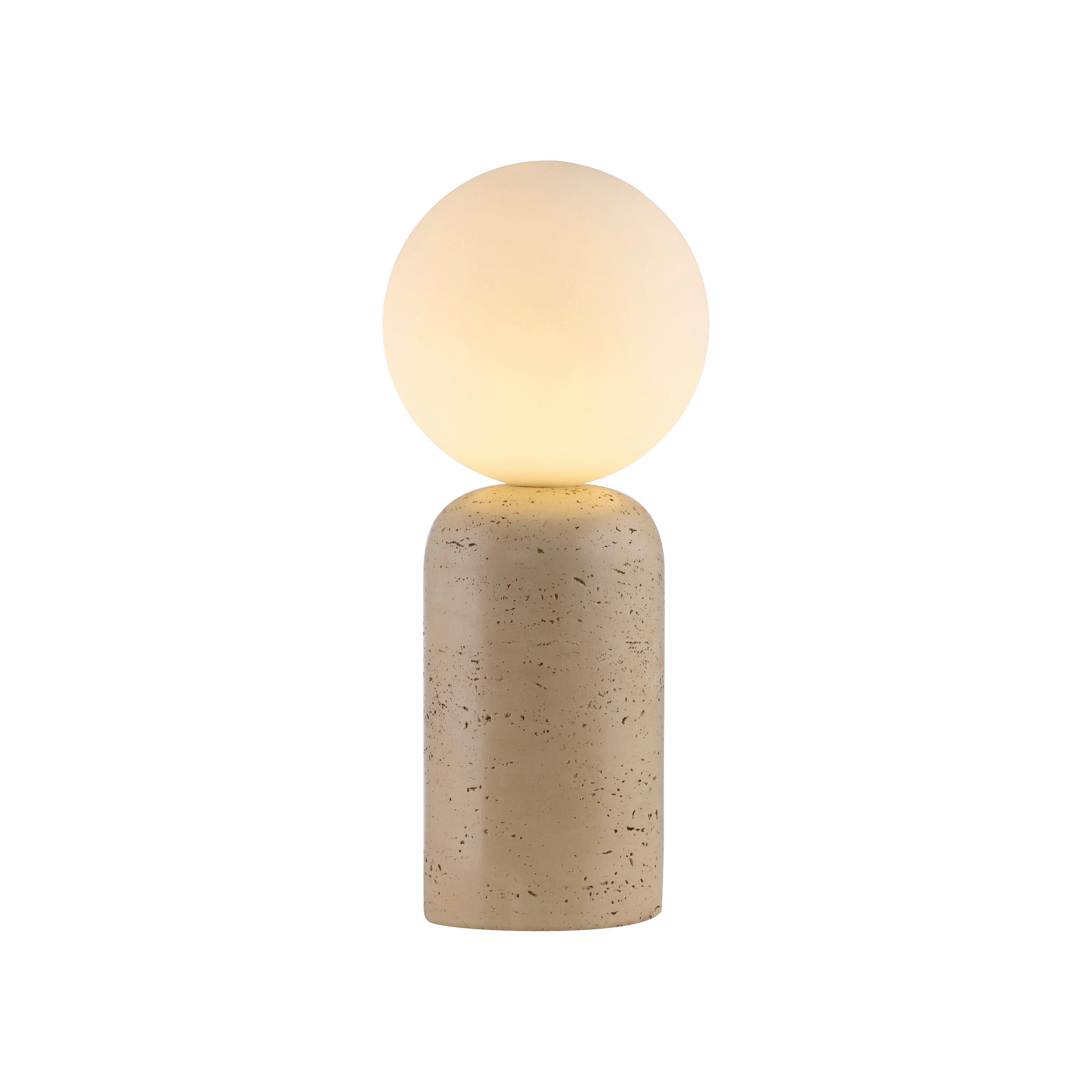 LED-TISCHLEUCHTE 14/14/35 cm   - Creme, Design, Glas/Kunststoff (14/14/35cm) - Schöner Wohnen