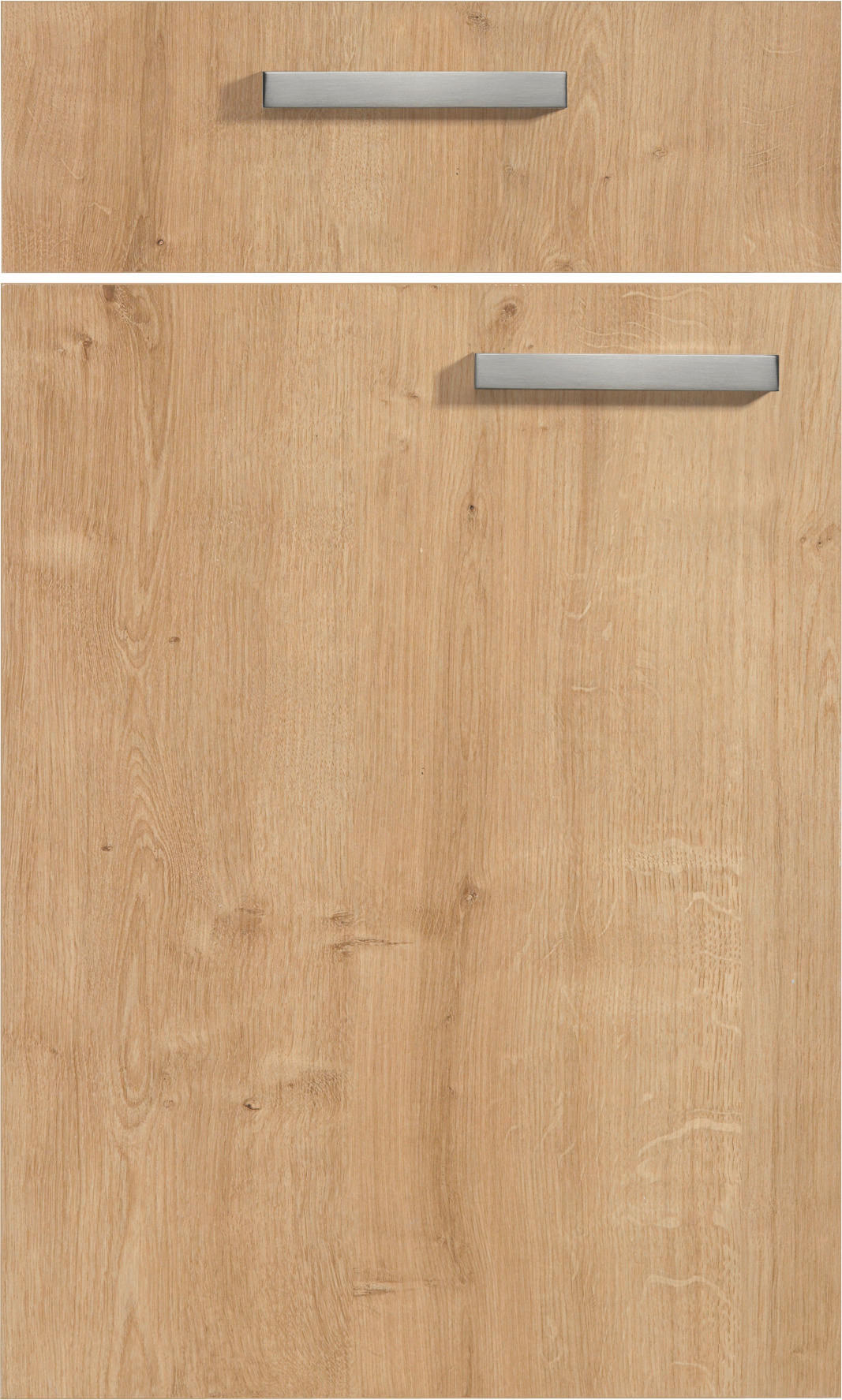 EINBAUKÜCHE   - Eichefarben/Anthrazit, Design, Holzwerkstoff - Dieter Knoll