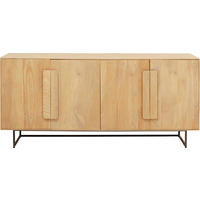 SIDEBOARD  in 165/76/40 cm  - Hellbraun/Eichefarben, Design, Holz/Metall (165/76/40cm) - Kare-Design