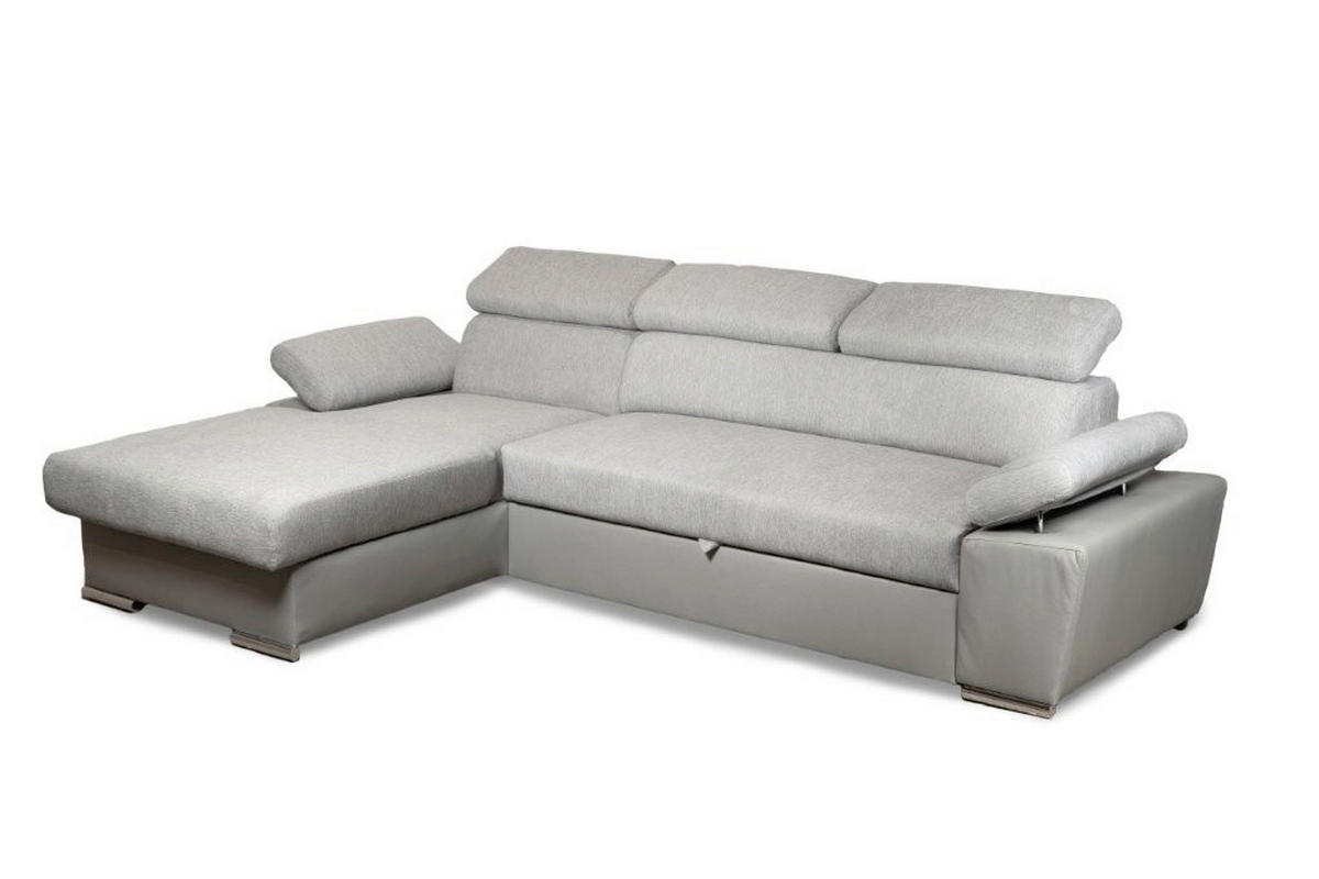 SJEDEĆA GARNITURA tekstil  siva   - siva, Moderno, tekstil (275/170cm) - Ti'me