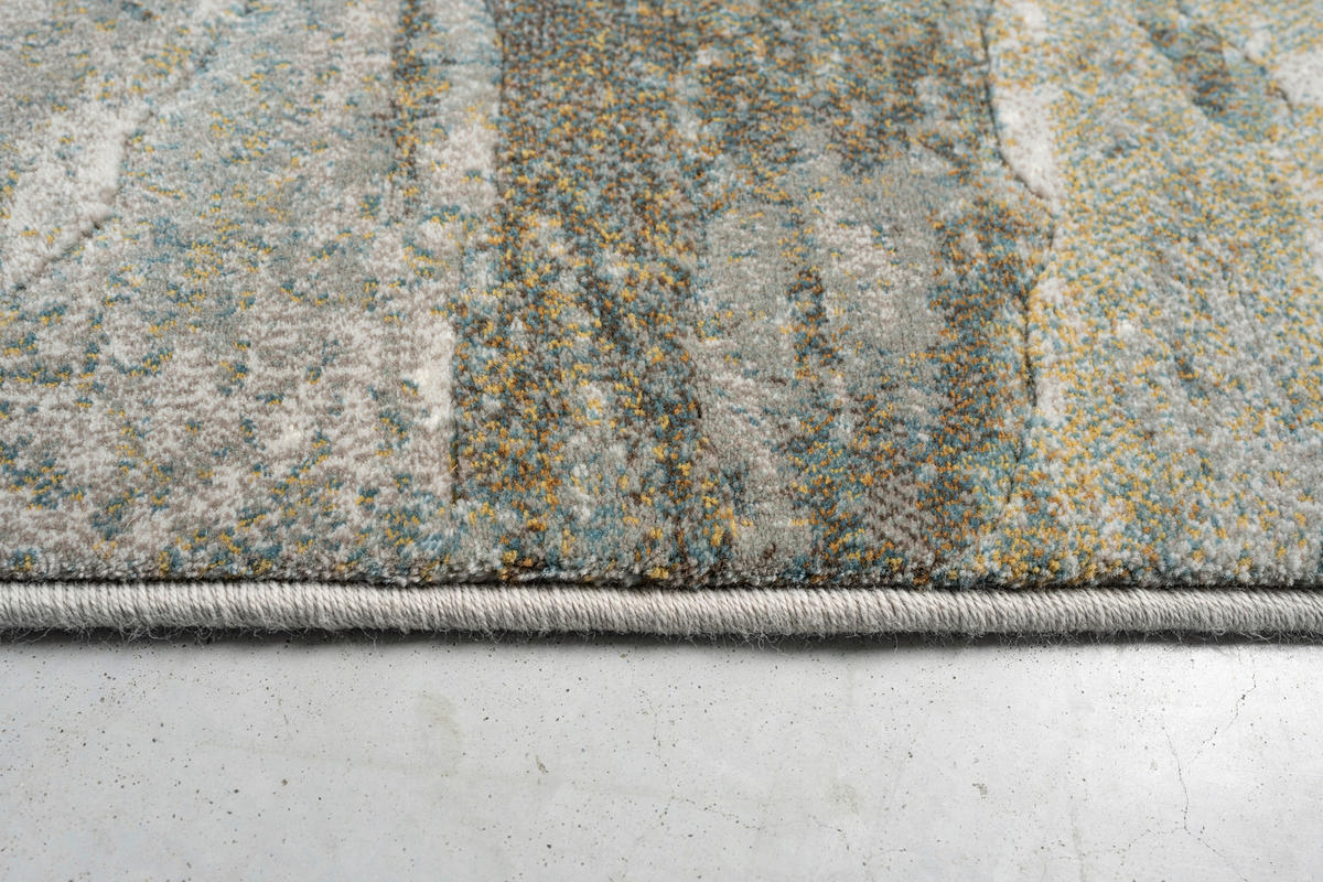 WEBTEPPICH  Wohnzimmer 200/290 cm Argentum Türkis, Taupe, Goldfarben  - Türkis/Taupe, Design, Kunststoff/Textil (200/290cm) - Novel