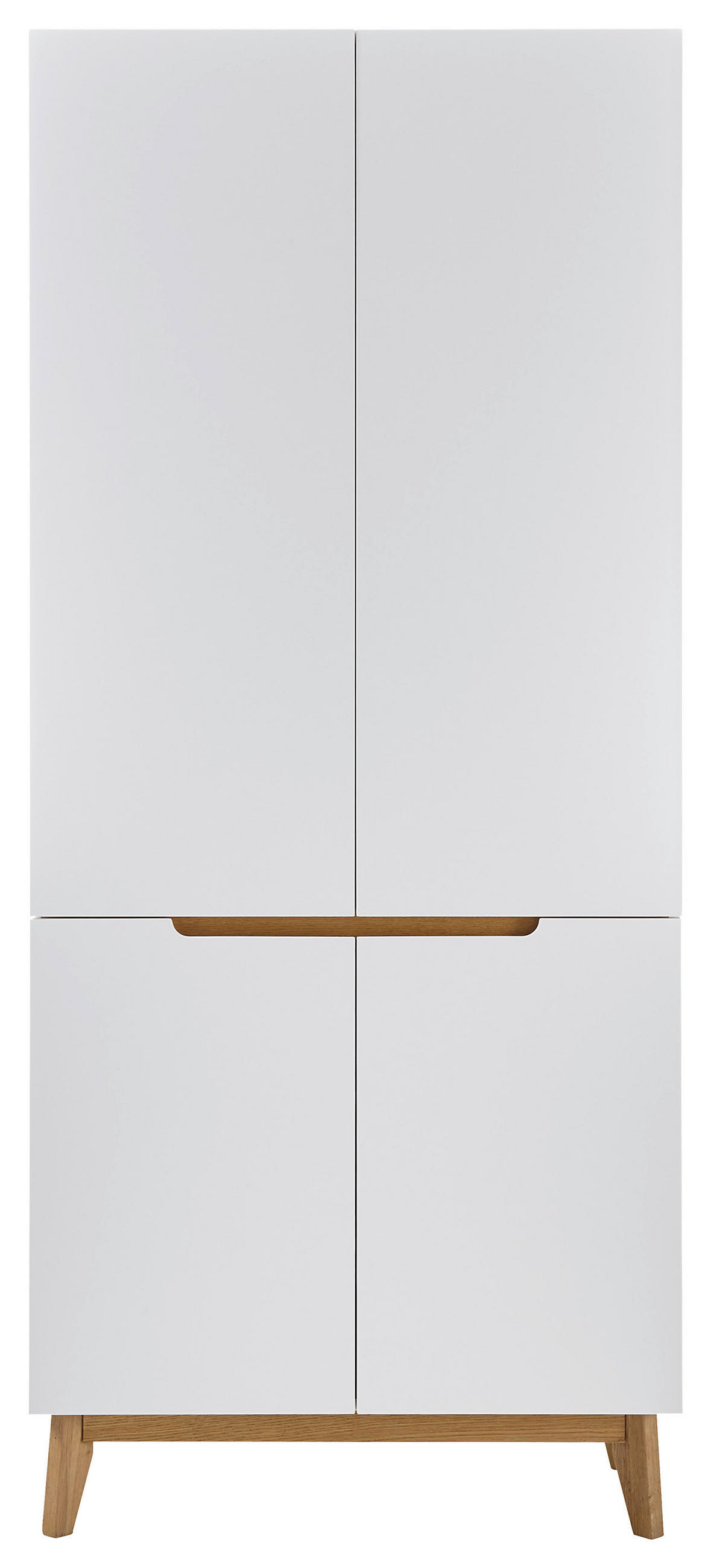 GARDEROBENSCHRANK Cervo  in 85/196/40 cm  - Eichefarben/Weiß, Design, Holz/Holzwerkstoff (85/196/40cm)