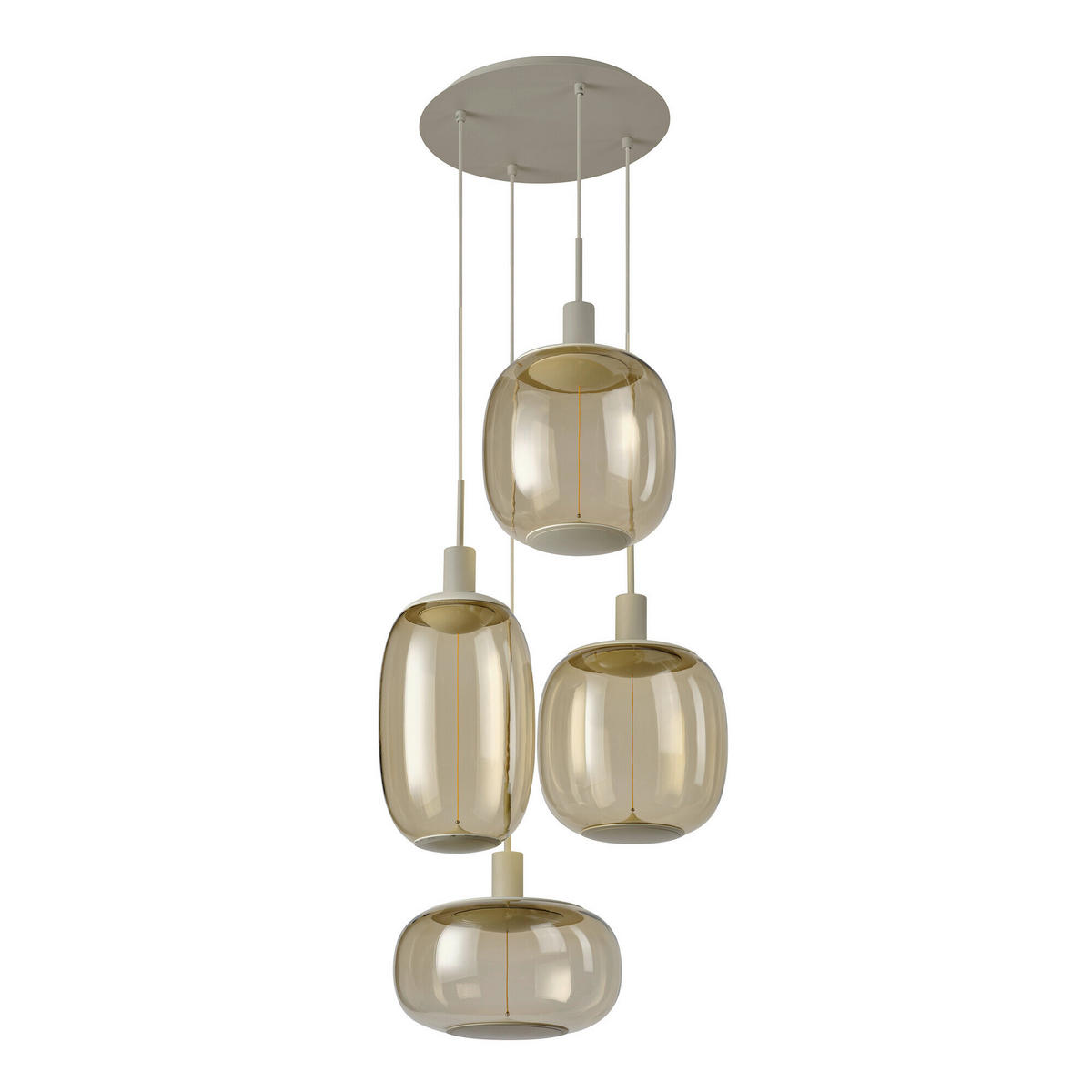ohne Gläser 35/200 cm  - Beige, Basics, Metall (35/200cm) - Osram