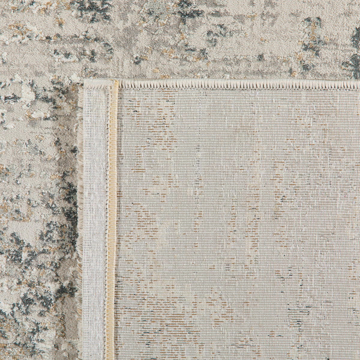 VINTAGE-TEPPICH 67/130 cm Valdovara Hellgrau, Dunkelgrau, Beige  - Dunkelgrau/Beige, KONVENTIONELL, Textil (67/130cm) - Dieter Knoll