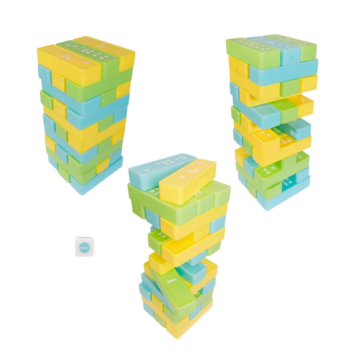 DOMINO - Türkis/Gelb, Basics, Kunststoff (43cm) - alldoro