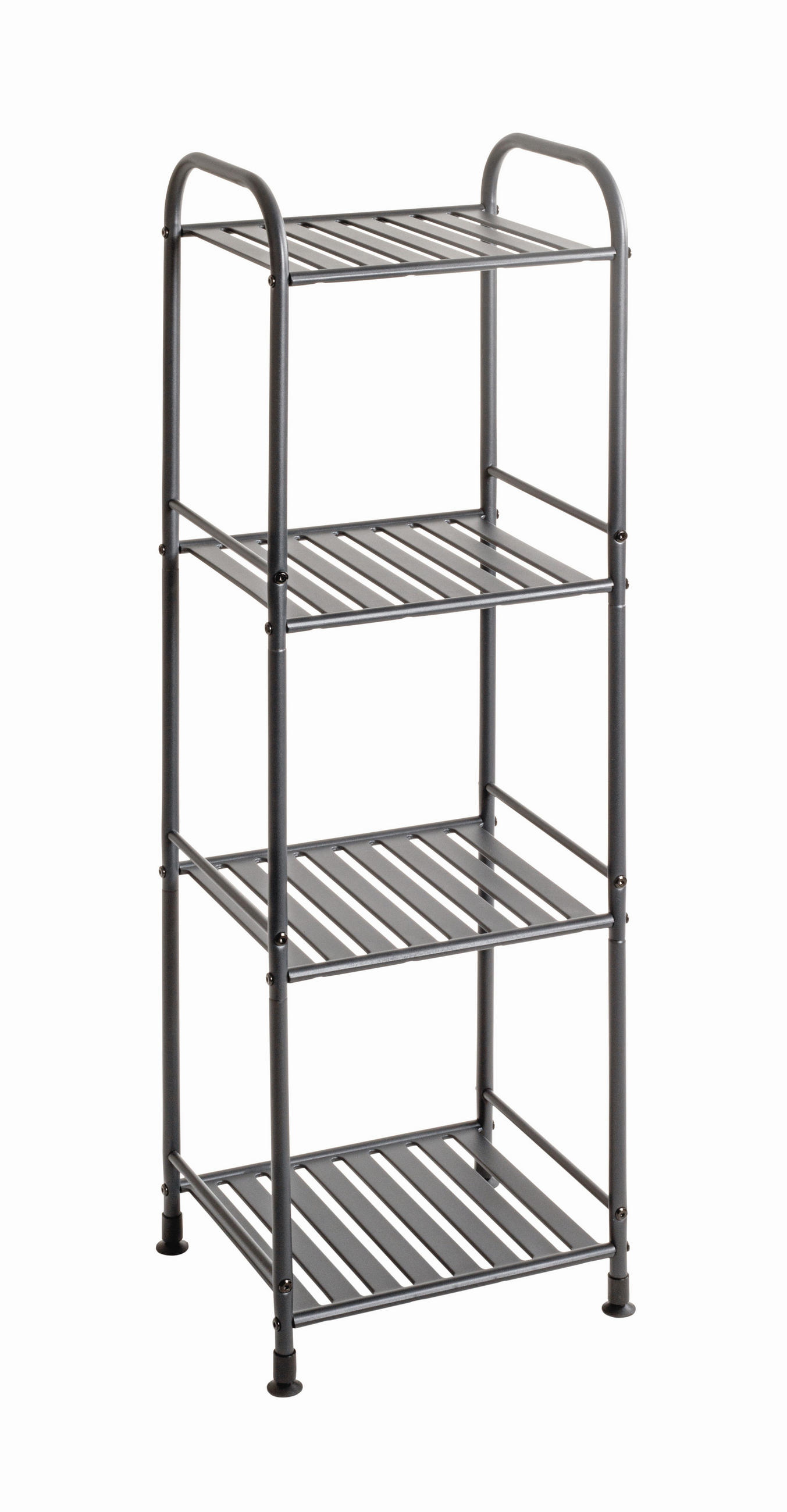 REGÁL, antracitová, ocel, 33/108/28 cm