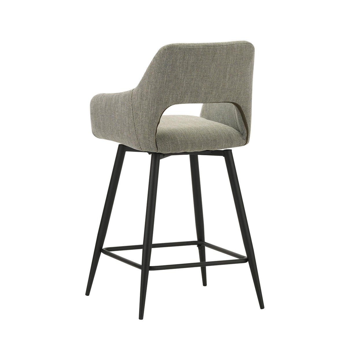 BARHOCKER-SET in Grün  - Schwarz/Grün, MODERN, Textil/Metall (51,5/97/54cm) - MID.YOU