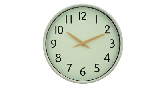 WANDUHR Weiß  - Weiß, Basics, Glas/Kunststoff (30cm) - Ambia Home