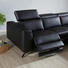 WOHNLANDSCHAFT in Leder Schwarz - Schwarz, Design, Leder/Metall (241/286cm) - Natuzzi Editions WOHNLANDSCHAFT in Leder Schwarz - Schwarz, Design, Leder/Metall (241/286cm) - Natuzzi Editions