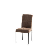STOLICA  smeđa  metal, tekstil      - smeđa/crna, Moderno, metal/tekstil (46/91/61cm)