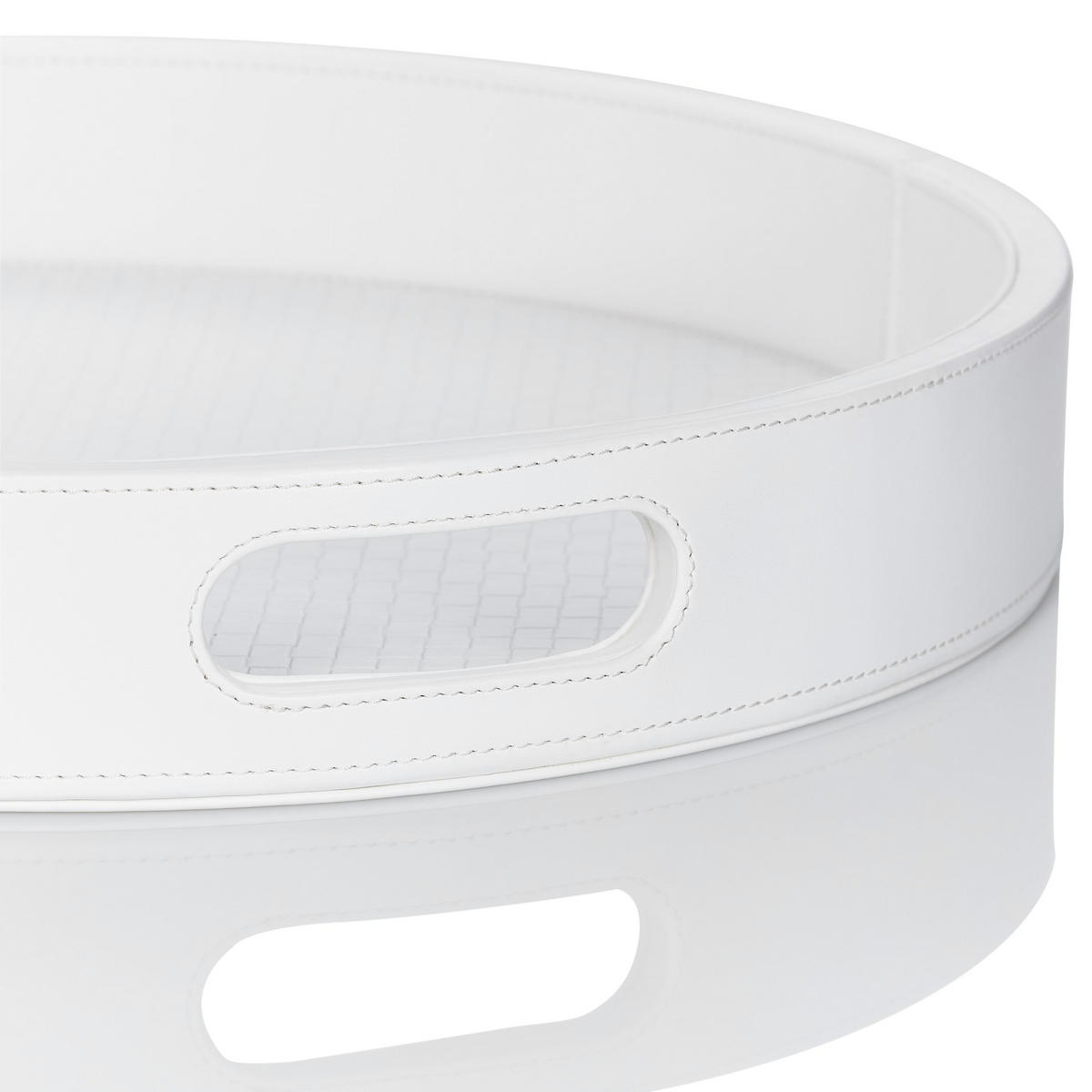 TABLETT Holz, Textil  - Weiß, Basics, Holz/Textil (36/5,2cm) - Joop!